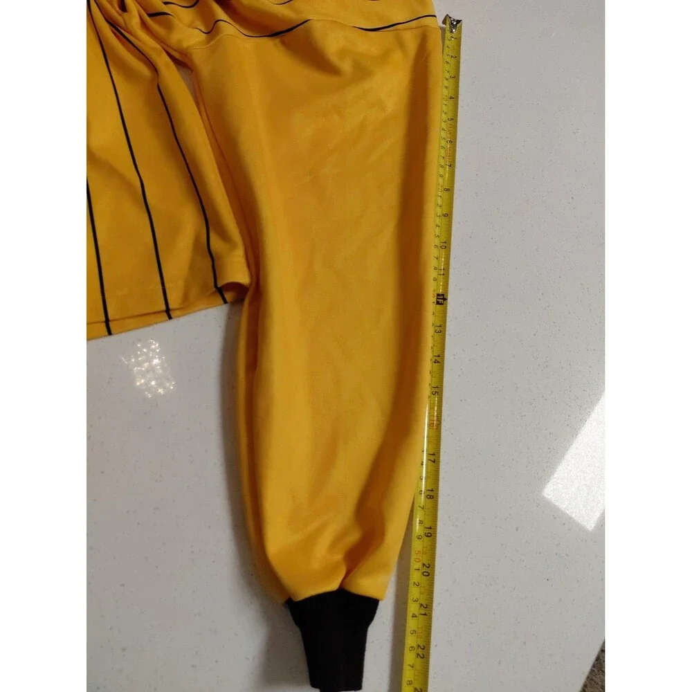 Official Sports USSF Soccer Referee Program Jersey Yellow Long Sleeve Medium M